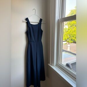 Navy Aritzia (Wilfred) romper with tie in the back.
